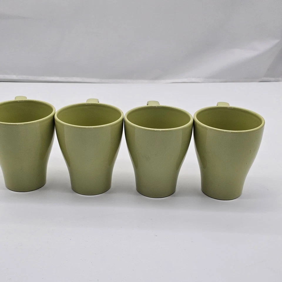 Four IKEA Green Stackable Mugs - Image 3 of 4