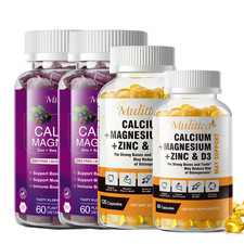 Calcium Magnesium Zinc with Vitamin D3 for Bone Health Muscle Immune Support