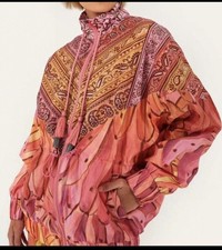 Farm Rio Windbreaker Crazy Bandana Size Medium