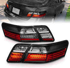 for 2007-2009 Toyota Camry LED Black Replacement Tail Lights 4Pcs Set - Passenge