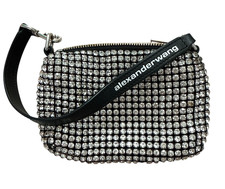 ALEXANDER WANG Mesh Crystal Rhinestone Mini H...