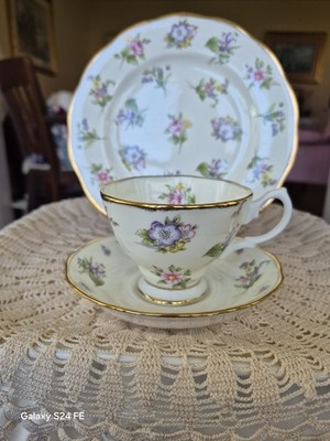 Royal Albert 100 Years 1920 Spring Meadow Tea Cup Saucer & Plate trio Bone china
