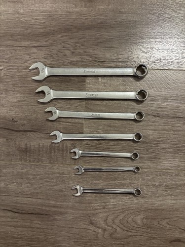 Snap-on Combination Wrench Lot of 7 OEX Flank Drive Mixed Sizes