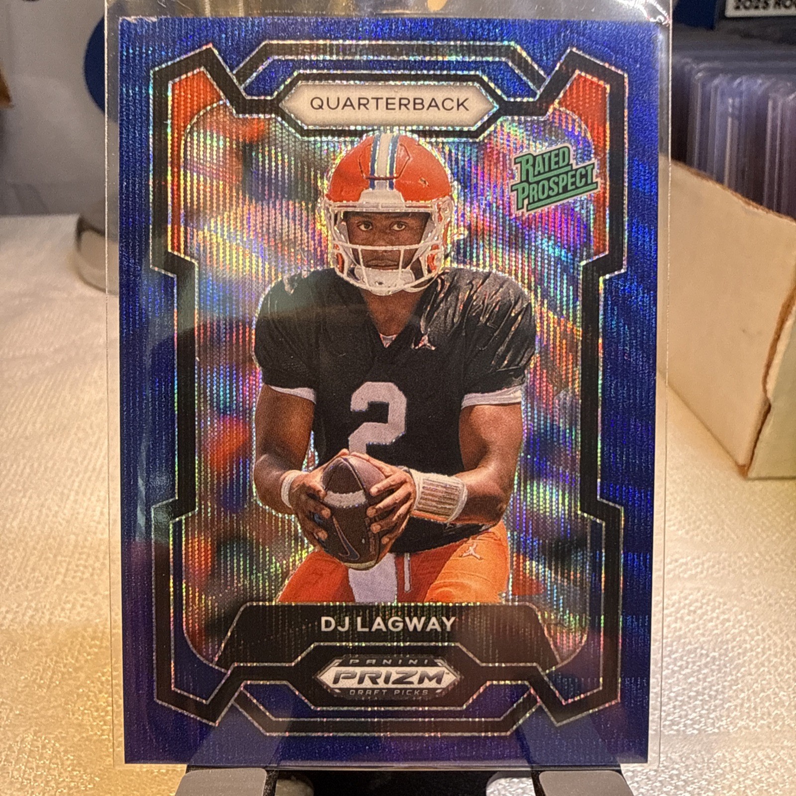 2024 Panini Prizm Draft Picks - DJ Lagway #182 Blue Wave Prizm /249 (RC)**