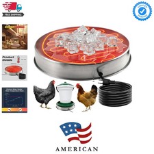 Chicken Water Heater, Heated Chicken Waterer,Poultry Water Heater for Winter,...