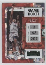 2021-22 Panini Contenders Game Ticket Green Ice Bradley Beal #71 00yf