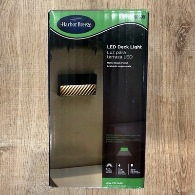 Harbor Breeze 12-Watt Low Voltage LED Deck Light - Matte Black - 4108908 