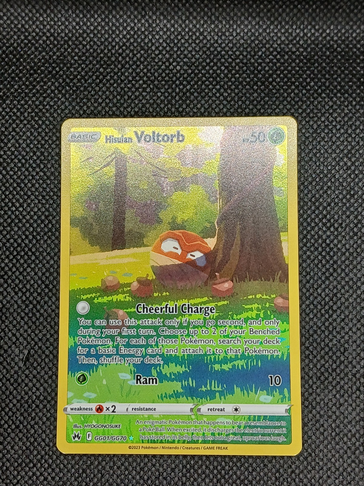 Hisuian Voltorb Crown Zenith: Galarian Gallery GG01/GG70 Holo-NM Pokemom TCG