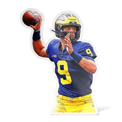 JJ McCarthy Michigan Wolverines Sticker Decal Glossy Waterproof Vinyl Self