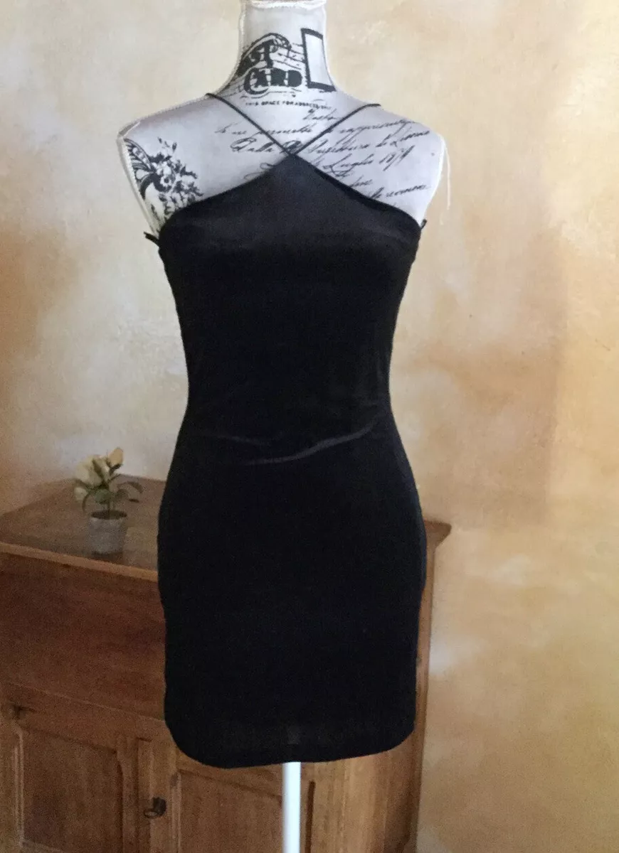 Vestito velluto store nero corto