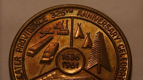 1961 Gran Providencia 325 Aniversario Celebración 50 Céntimos Medio Dólar Ficha - Imagen 9 de 22