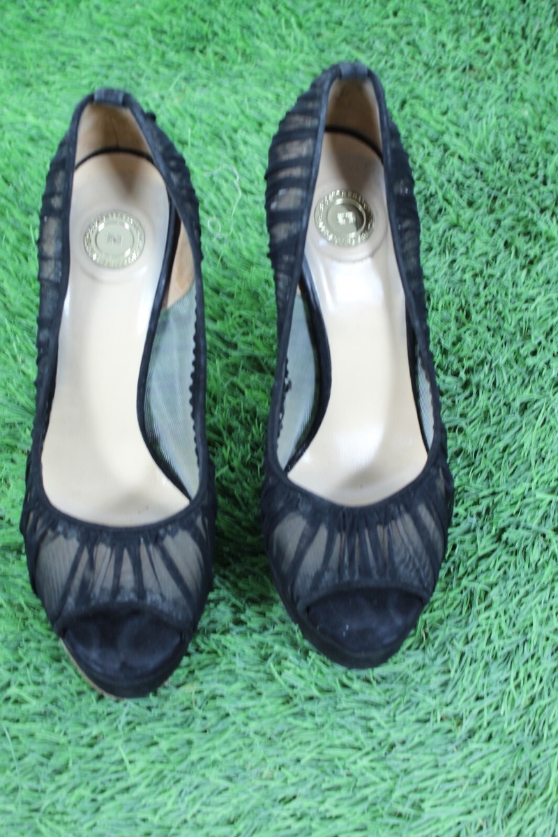 ELISABETTA FRANCHI SCARPE SPUNTATE NERA TACCO A SPILLO DONNA NUM