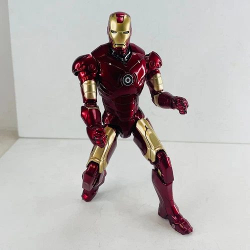 Marvel Avengers Iron Man Mark 3 MK3 Ironman Toy LED Light Action Figure Model image 11