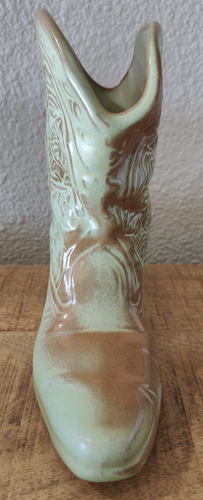 Vintage Frankoma Cowboystiefel Wandtasche Keramik Pottery #133 - Bild 6 von 8
