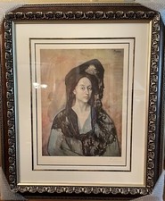 picasso original signed lithograph Mdme Richardo Canals