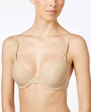 Maidenform One Fab Fit Tailor Demi T-Shirt Bra BEIGE 07959 Sz.34,36,38(A/B/D/DD)