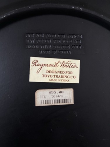 Collectible Decorative Plate By Raymond Waites, Pre Owned Fruit Grapes Pears - Picture 5 of 19