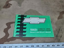 1969 Chevrolet Van Sport Van Gm Owners Manual Part 3955555 Original 69 1969 Chevrolet Van Sport Van Gm Owners Manual Part 3955555 Original 69