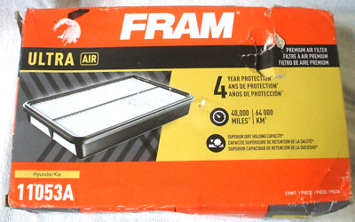 Air Filter,  Genuine Fram Ultra Air # 11053A Select Hyundai/Kia''New Old Stock''