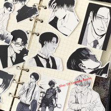 Anime Attack on Titan Levi Ackerman Comic Style Waterproof Stickers Decoration