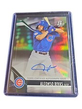 2021 Bowman Platinum Alfonso Rivas  Rookie Auto ((#TOP-93: ))Chicago Cubs 