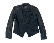 ARMANI EXCHANGE Giacca Nera Da Donna Cappotto Taglia S