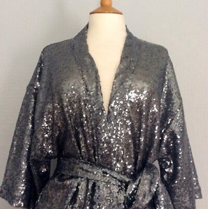 black sequin kimono jacket