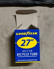 Goodyear 27 Inch Bicycle Tire Tube Premium Rubber Durable Inner Tube 27 X 1 1/4