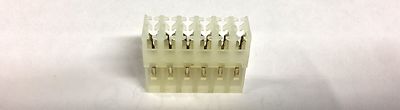 2 Panduit Headers CE156F20-6 CE156F20-6C 6 Position Wire-Board Female IDC NOS