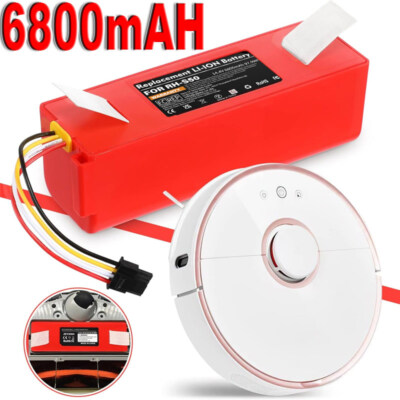 6800mAh Li-Ionen Ersatzbatterie Akku für Xiaomi Roborock S50 S51 S55 S6 Akku DE