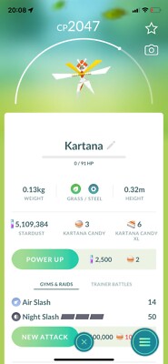 Pokemon Go Ultra Beast Kartana ( Normal )