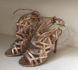 topshop gold heels