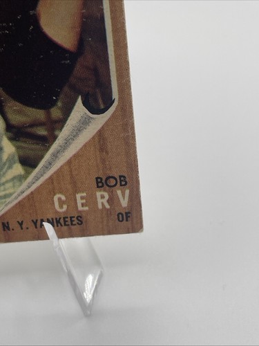 1962 Topps - Green Tint #169 Bob Cerv - Picture 5 of 6