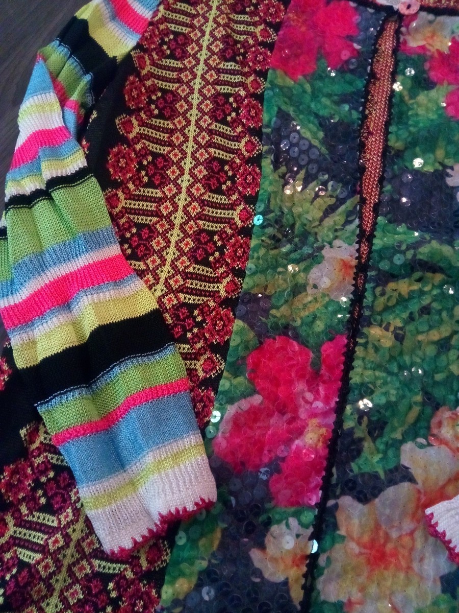 Christian Lacroix カーディガン Desigual Women's M. Christian Lacroix Oversize Long Cardigan