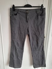 Jeans Femme David Emanuel Classic Fit – Taille 12, Longueur 31 Pouces – Noir Délavé – Occasion Très Bon état