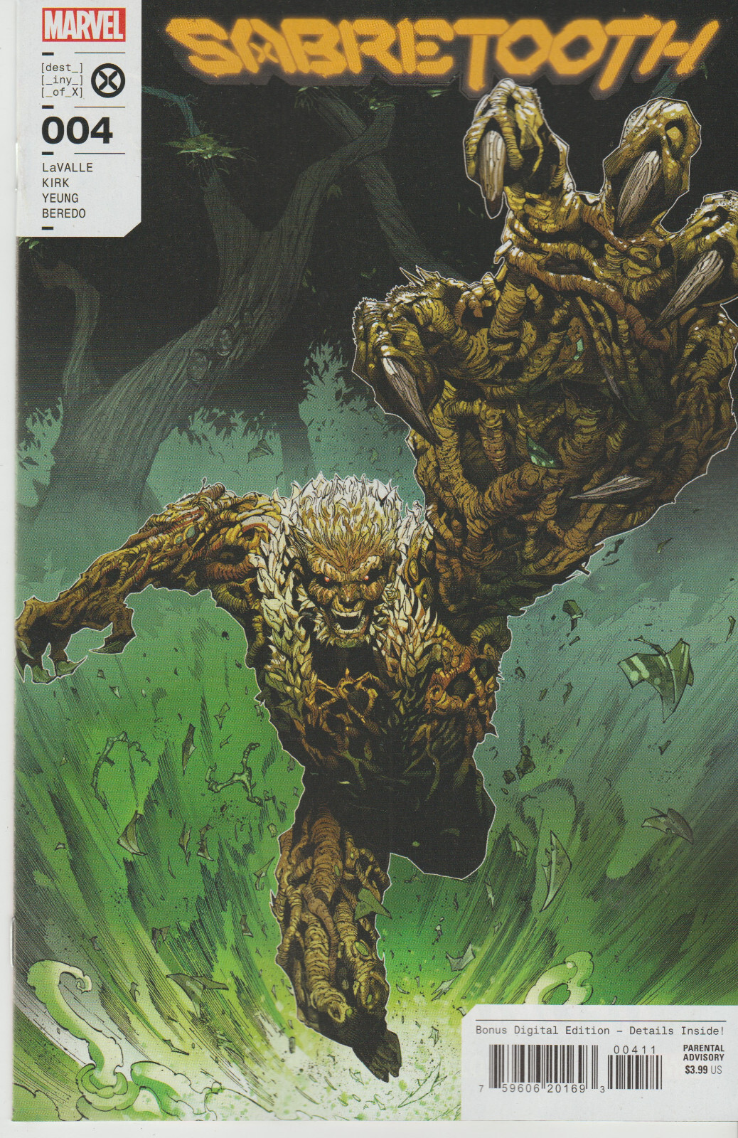MARVEL COMICS SABRETOOTH #4 AUGUST 2022 1ST PRINT NM