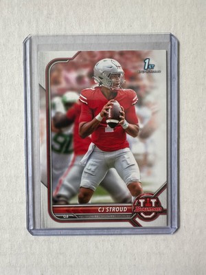 C.J. Stroud 2021 Leaf Pro Set Rookie Card #2 - Ohio State Buckeyes, NCAA Football, Ungraded