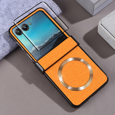 For Motorola Razr 2024 Shockproof Case with Hinge Protection Screen Protector