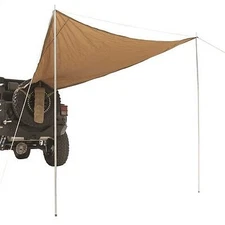 NEW Smittybilt Trail Shade 10'x6' Universal Desert Tan 5662424 w/ Poles & Stakes