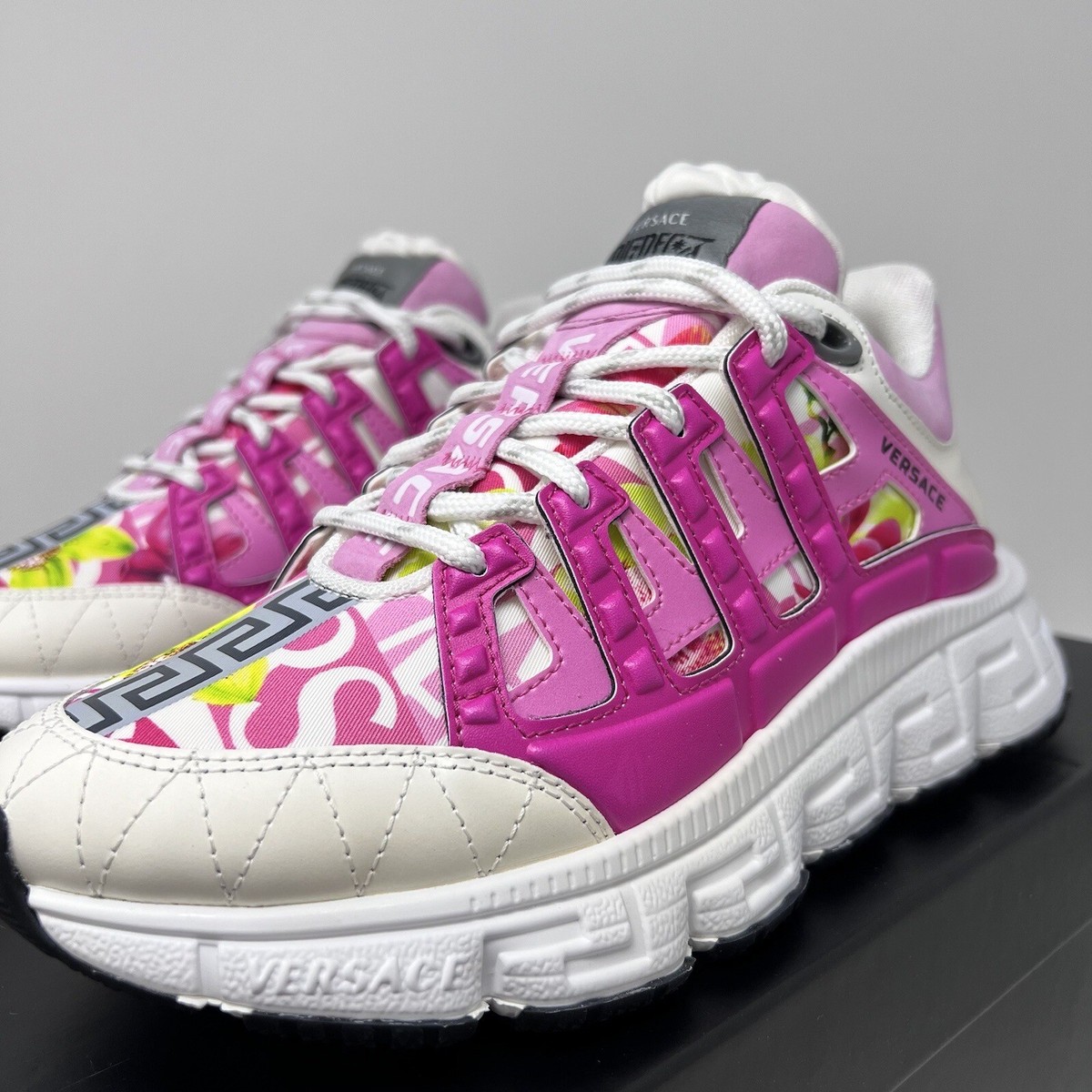 Versace Trigreca Women's Leather Sneakers Size 36.5 EU/ 6.5