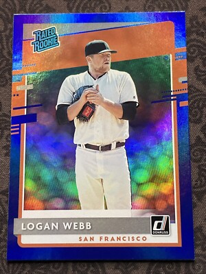 2020 Panini Donruss - Rated Rookie Holo Blue #50 Logan Webb (RC)