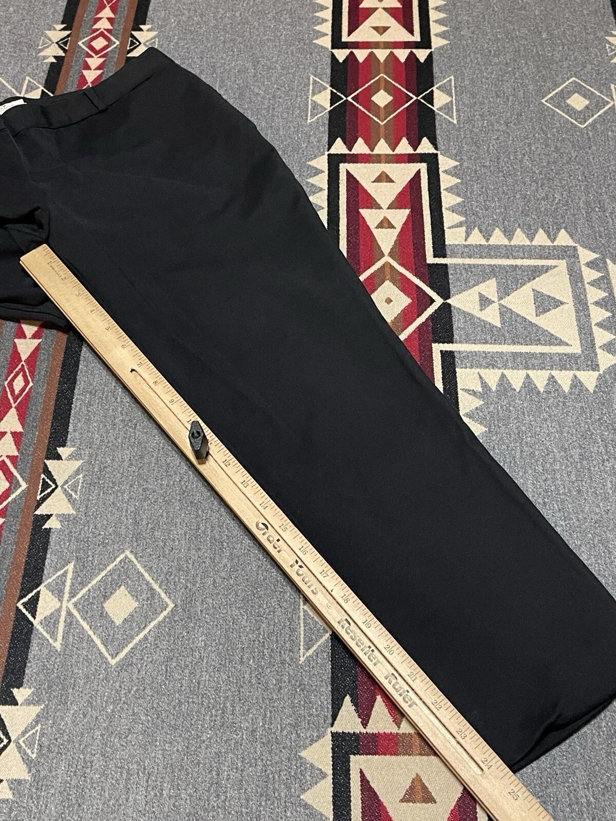 Kate Spade pantaloni neri crop donna 10 abito alla caviglia gamba affusolata T2