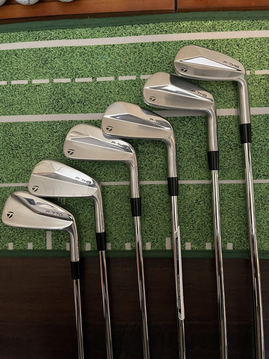 Cusom set of taylormade P-7MB & P770 iron set 9-4 KBS $ taper 130X