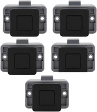 5PCS Cabinet Latch Lock Keyless Push Button Drawer Knob for RV Camper Yacht Boat