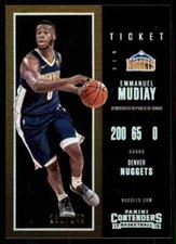 2017-18 Panini Contenders Playoff Ticket Emmanuel Mudiay 230/249 Denver Nuggets