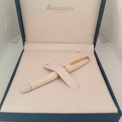Waterman Charleston Art Deco Füllfederhalter Elfenbein