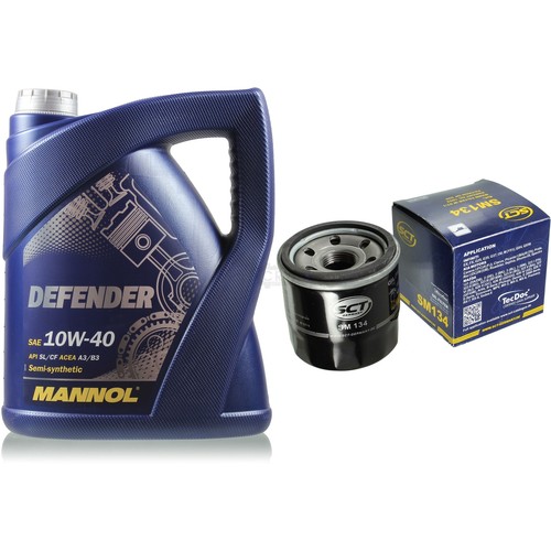 Oil Change Set 5 Liter MANNOL Defender 10W40 + SCT Oil Filter Service