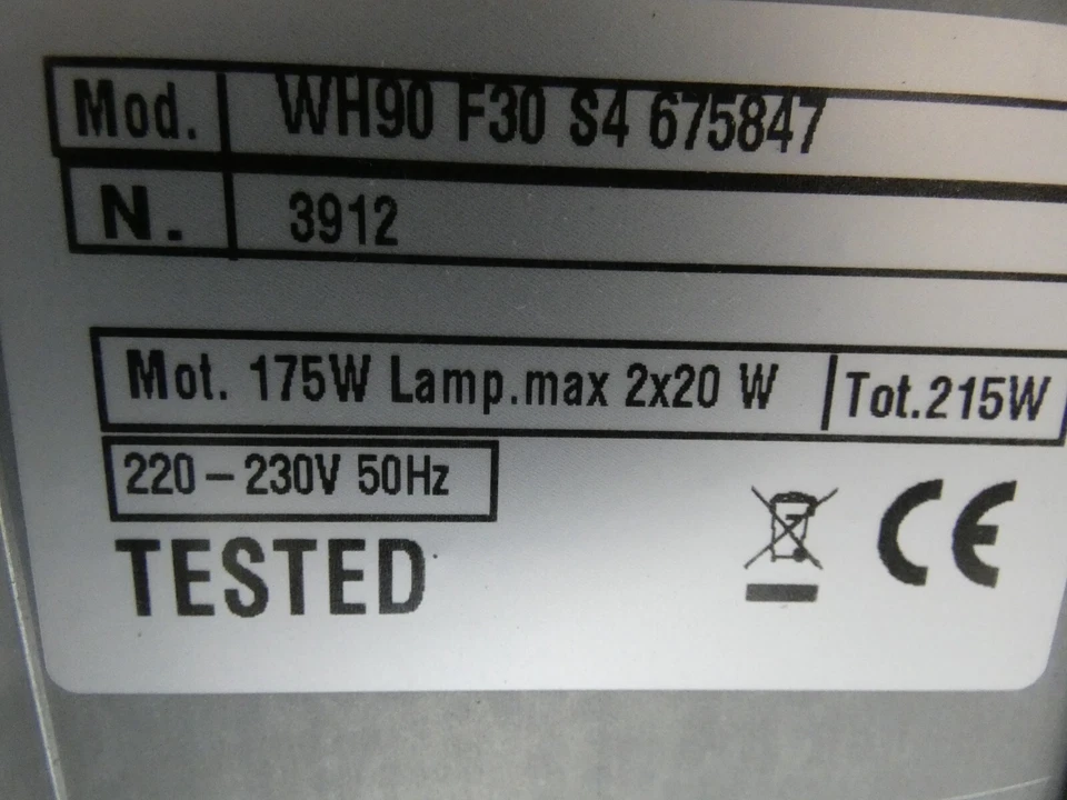 Airforce WH90 F30 S4 Dunstabzugshaube Glas 90 cm / 675847 / NEU mit Lagerspuren - Bild 4 von 4