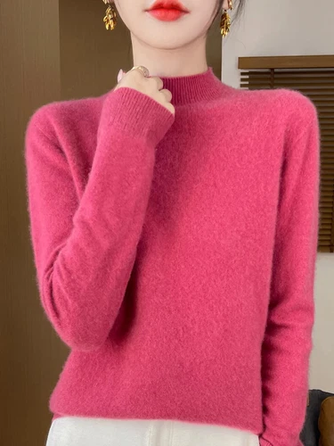 Women Knitted Sweaters Fashion V-Neck Top Sweater Autumn Warm Pullover Soft - Imagen 46 de 46