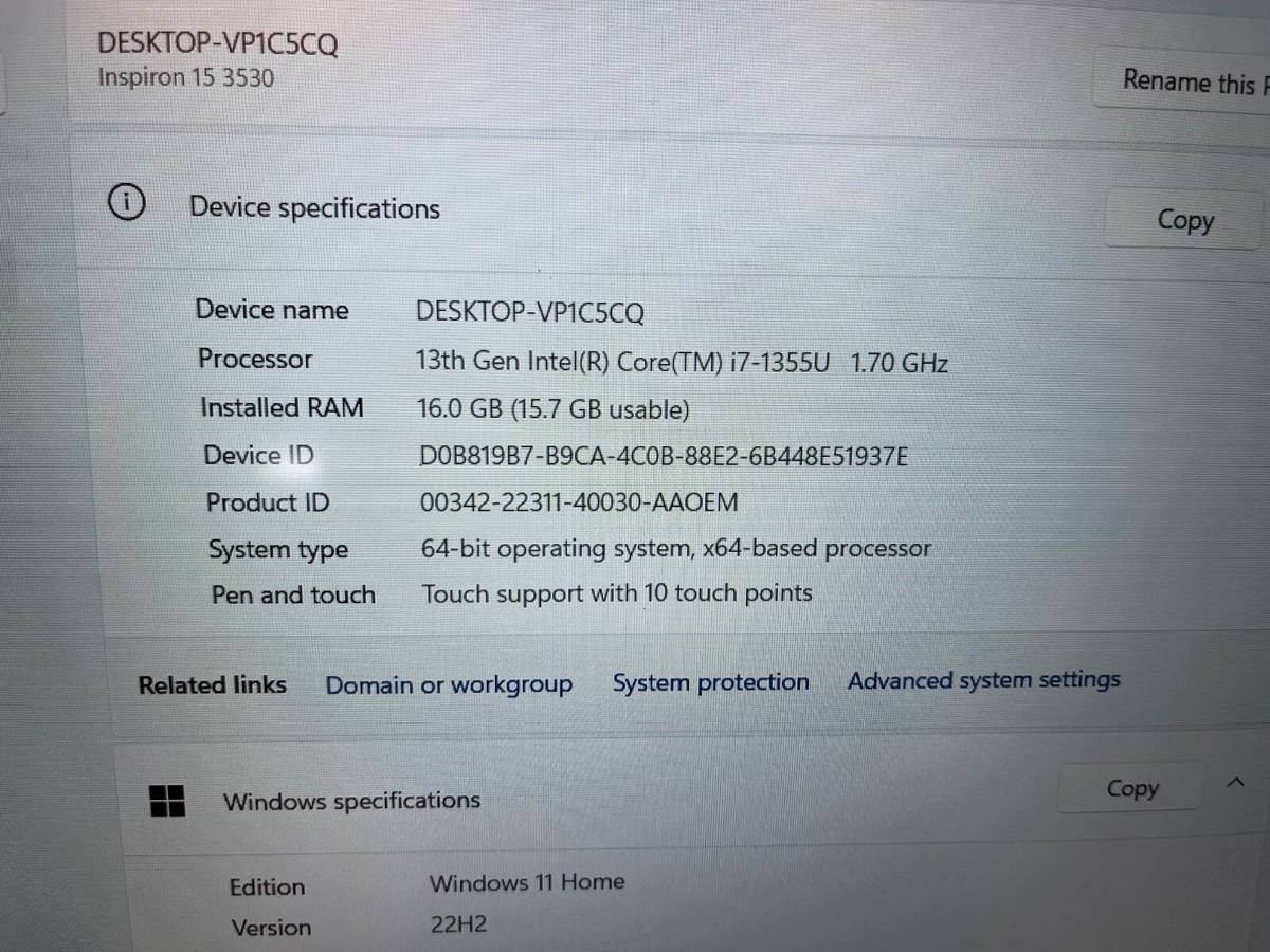 Dell Inspiron 3530 15.6 Dell Inspiron 3530 15.6